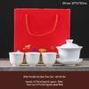 Cha Xun Mutton Fat Jade White Porcelain Kung Fu Tea Set