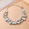 Exaggerated Crystal Necklace Adjustable Women's Choker Chic Rhinestone Necklace  Gifts