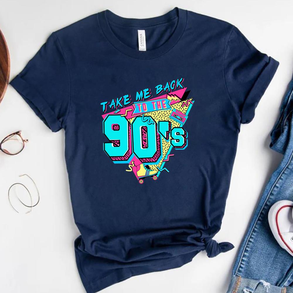 Take Me Back To The 90s Shirt Retro Old Funny Day Shirts 1990 Y2k Aesthetic Clothes Old But Gold Days Tees Women Kawaii Tops