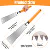 Japanese Pull Saw Double Edge Hand Saw SK5 Flexible Replaceable Blade Professional Hand Saws for Wet & Dry Wood Woodworking Tool