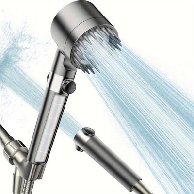 1 unidad Filtro Ducha, Flujo de Agua de Alta Presión con Filtro y Múltiples Patrones de Ducha, Ducha Power Wash, Ducha para Bañarse, Enjuagar