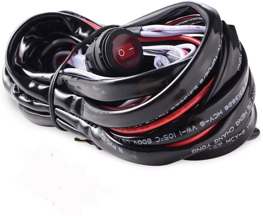 

GreenBean Light Relay Harness with Switch, Fog Lamp w/ Switch, Control Box, LED Bar, For 1 light