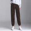 Autumn Winter Woman Korean Thicken Warm Solid Sweatpants Female Baggy Vintage Leisure Jogging Sports Pants Harajuku Streetwear