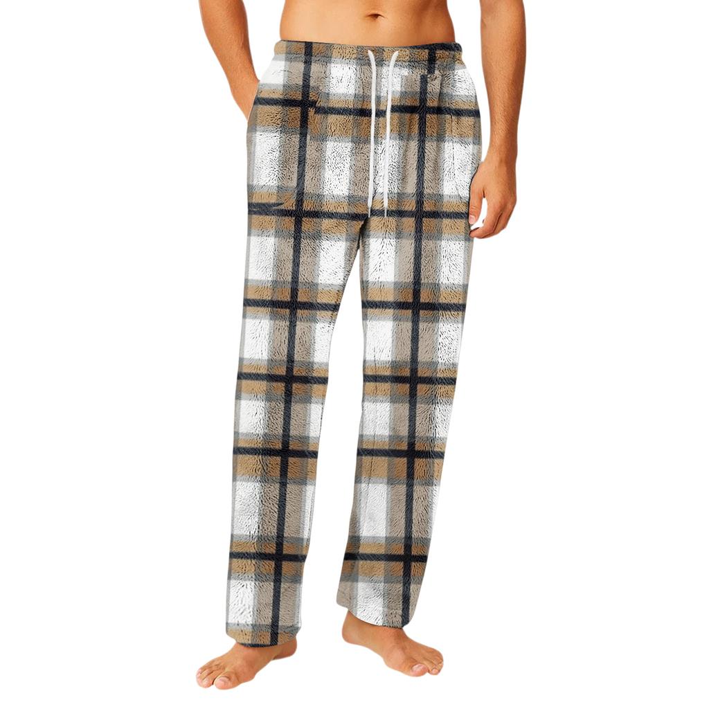 Men's Home Soft Pajama Pants Drawstring With Pockets Casual Sports Pants