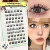 10 Rows Sunflower Glue-Free False Eyelashes Diy Segmented Reusable No-Removal Thick Lash Extension Enlarge Eyes Daily Use