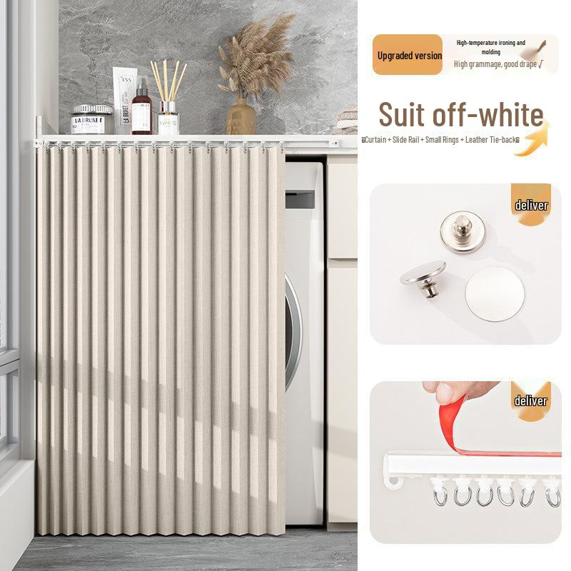 Waterproof Folding Washing Machine Cover with Heat Insulation and Dustproof Sunshade for Balcony.