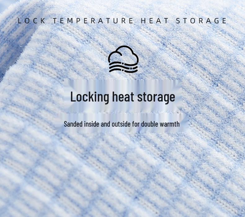 Kids' Fleece Pajama Set - Warm Cardigan with Long Sleeves for Autumn/Winter