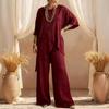 2026 Summer European & American Women's Cotton-Linen Two-Piece: Loose Casual Suit with Irregular Hem
