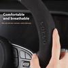Autolenkradabdeckung Für Volvo XC40 XC60 XC70 XC90 V40 V50 V60 V90 S40 S60 S80 S90 Kohlefaser 38cm Leder Auto Zubehör FE3