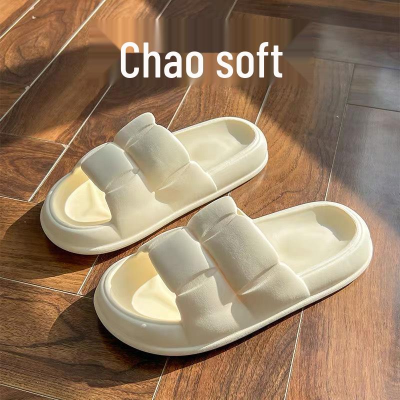 2025 Luxury Women's Soft-Bottom Indoor Slippers for Summer - Light Step Design for Bathroom and Home