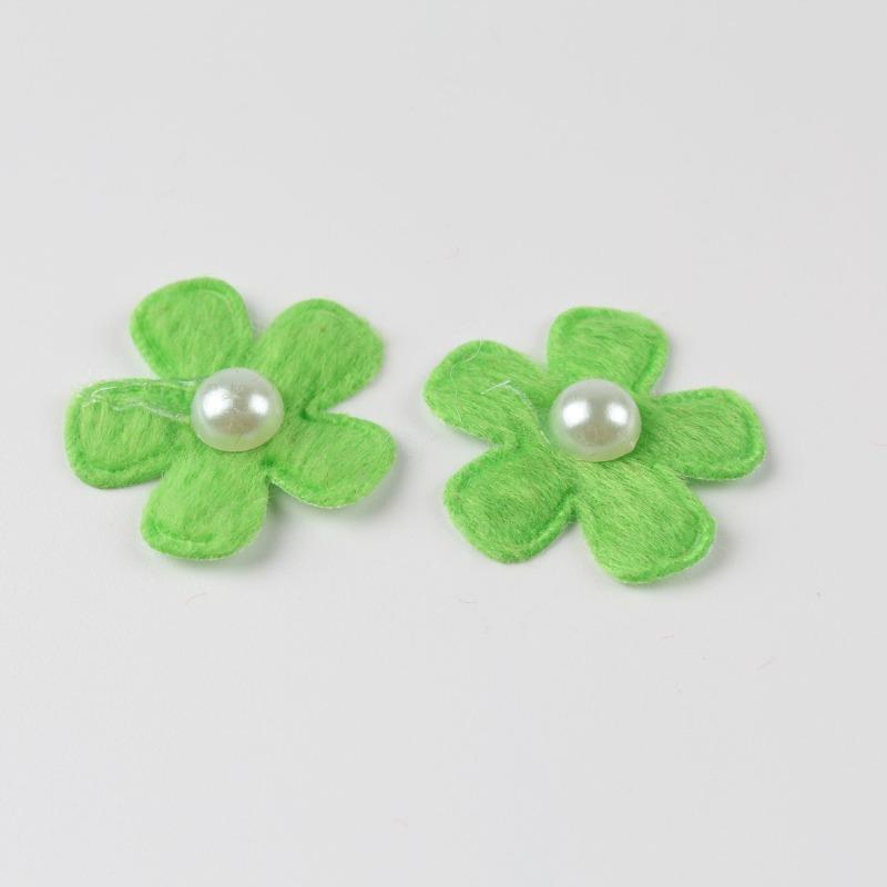 Fashion Mixed Color Pearl Petals for Girls, Costume Decoration, DIY Crafts, Headdress, Dress Up Flower, 25mm, 100 Pcs Pack