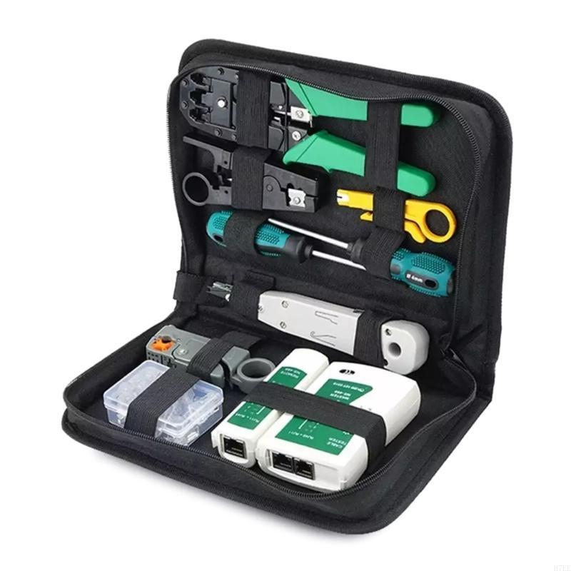 H7EE RJ45 Crimping Tool Ethernet Crimp Tool Set, RJ-11, 6P/RJ-12, 8P/RJ-45 Crimp