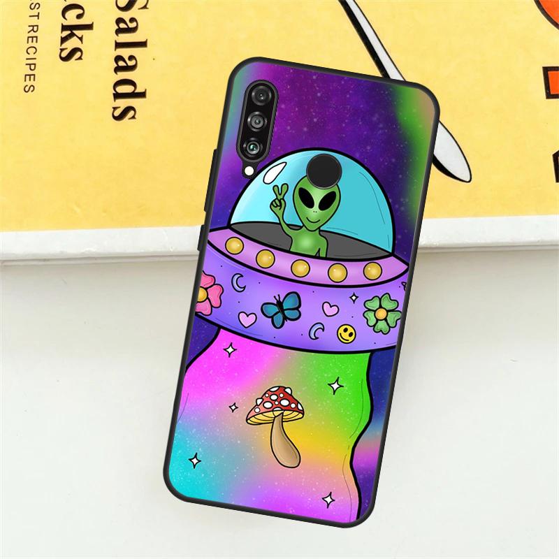 Aesthetics Cartoon Alien Space For Huawei Nova 9 10 SE 7i 8i 11i 12i 12s Y73 Y72 Y61 Y91 Y90 Y70 P30 P40 Lite Y60 Pro Case