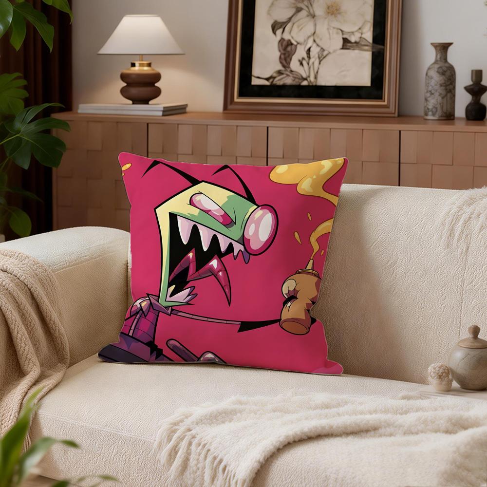 SciFi Invader Zim Cushion Cover Cushion Cover Set 4Pcs 50x50 45x45 40x40 Pillowcase Decorative Sofa Home Decor
