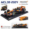 Burago 1:24 McLaren F1 Team 4 # Lando Norris 81 # Oscar Piastri Druckguss Präzisionsmodellauto Modell Sammlung Geschenk Spielzeug