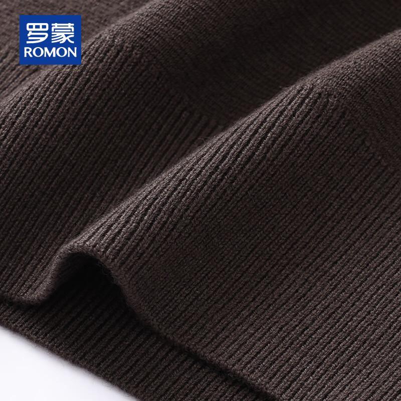 Romon Men's 100% Pure Wool Half-Zip Sweater