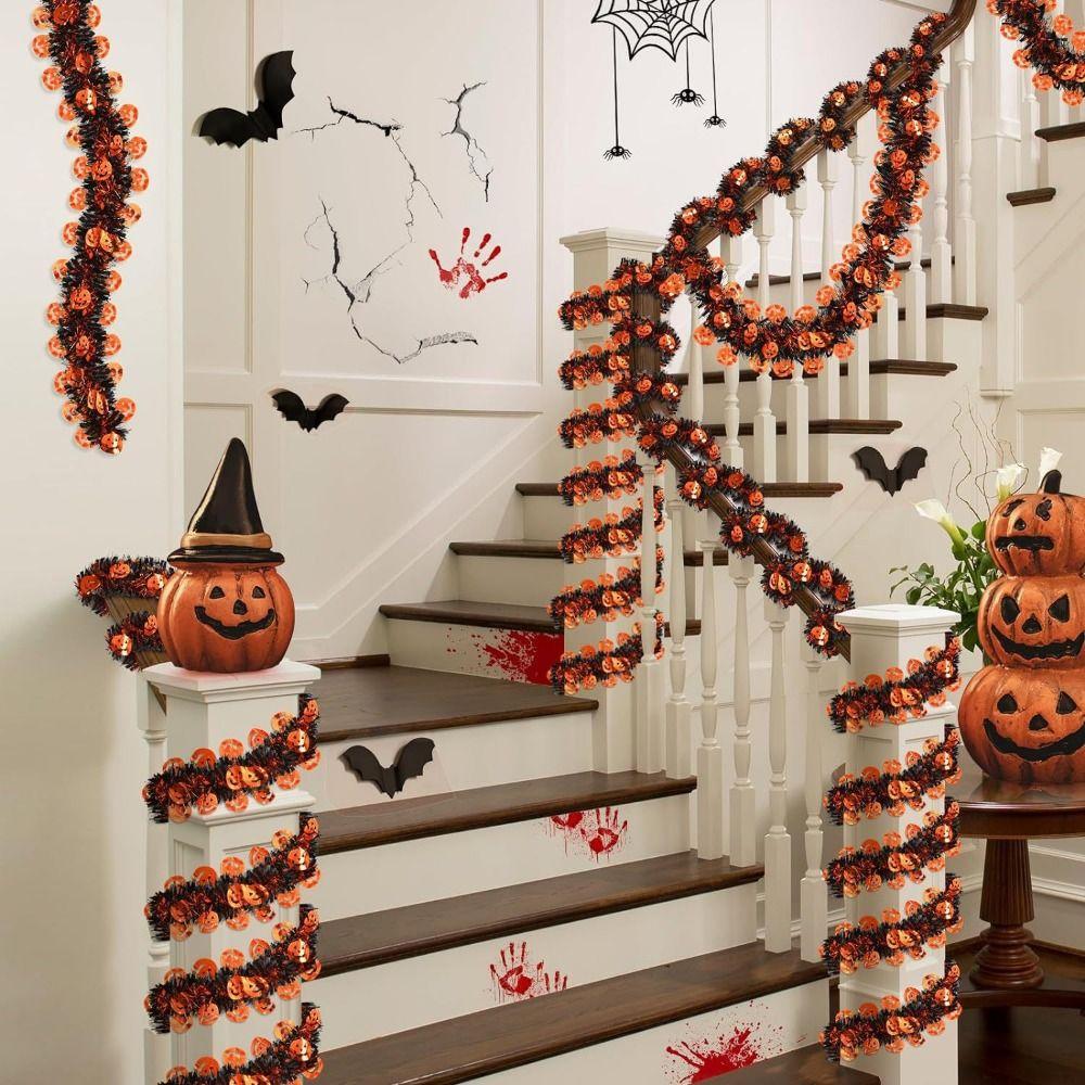 Environmental Friendly Halloween Pull Flowers Pendant Pumpkin Skeleton Pendant Halloween Decor