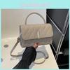 Schicke gesteppte Handtasche aus PU-Leder, trendige kleine quadratische Tasche im koreanischen Stil für Damen