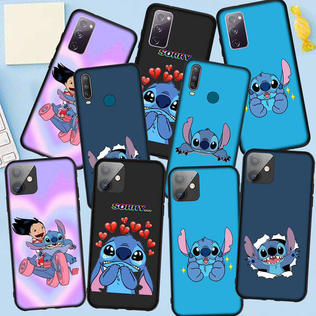 Phone Case for Samsung Galaxy S25 S24 S23 iPhone 16 15 Xiaomi Redmi Note 14 13 12 16E X 11 Pro Max OPPO Moto 14C Huawei Fashion Lilo New Stitch Cover