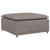 Modular Sofa Footstool Module Taupe 100x100x48 Cm