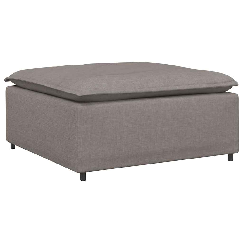 Modular Sofa Footstool Module Taupe 100x100x48 Cm
