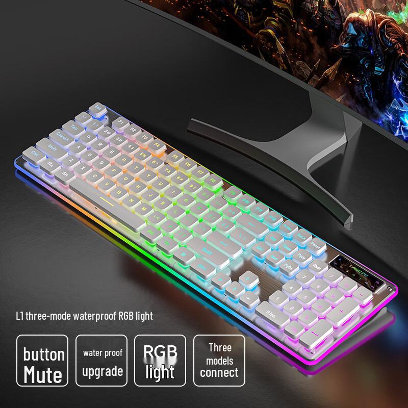 Langtu L1 Tri-Mode Silent Membrane Keyboard with RGB Backlight