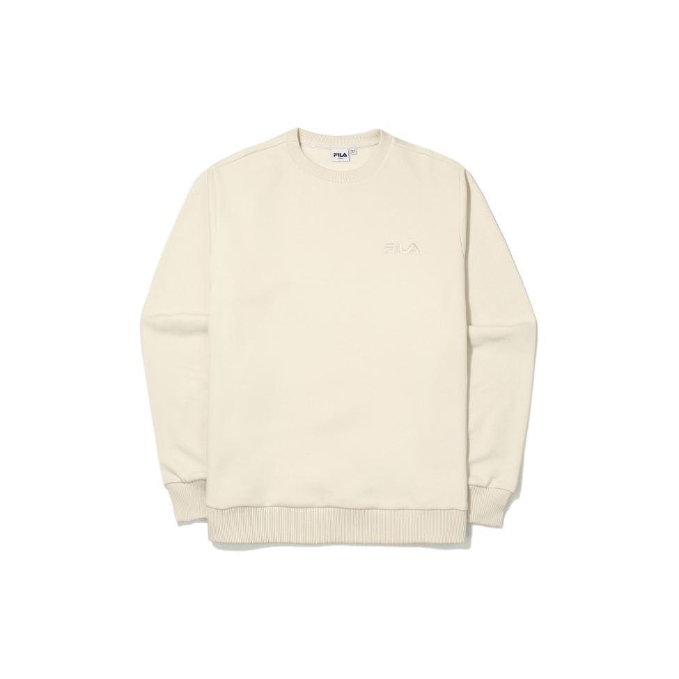 FILA Sweatshirts Unisex Beige Crew Neck Moderate Regular FS2POE4101X-CRM 095