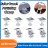 4Pcs Aluminum Zinc Zinc Alloy Solar Panel Mounting Clamp Solar System Install Accessories  Solar Panel Fixing