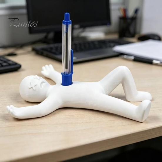 Decorative Pen Holder for Teachers Humorous Human Shape Holder, 3D Printed Fun Pencil Funny Villain Display Creative Stress Relief Desktop Decoration