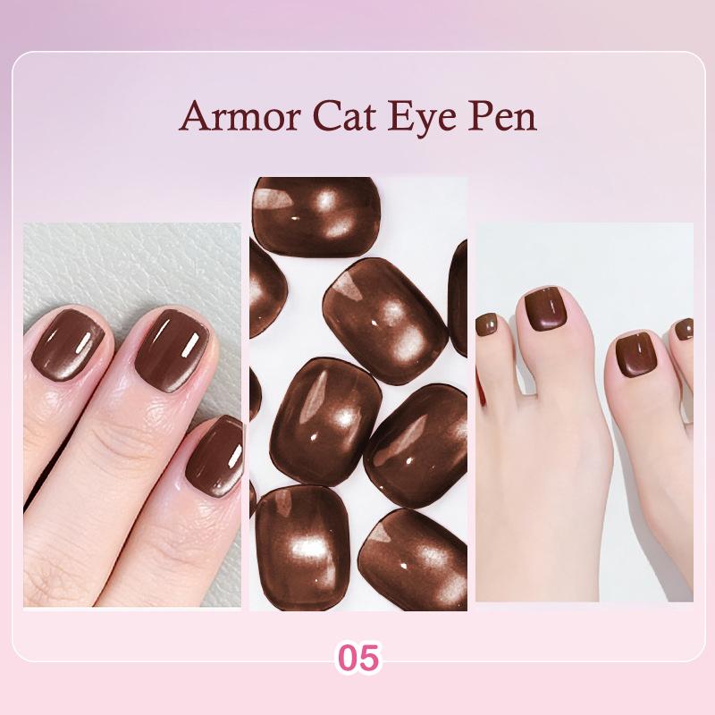 6 In 1 Cat Eye Magnetic Pen For Nails All-In-One Nail Polish Gel For Gel Polish Lazy Manicure Construction Magnetic Beads Pen