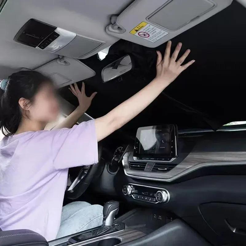

Parts & Accessories Sunshade 140 * 70cm 1PACK 1PCS Fine Mesh Front Memory Metal Practical To Use/Hot Brand New