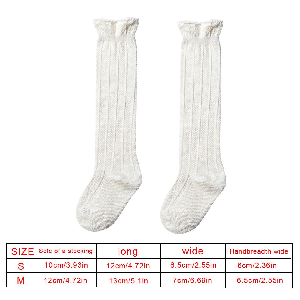 Schöne Spitze Kniehohe Socken für Mädchen Kinder Baumwolle Weich Lange Socke Warme Socken