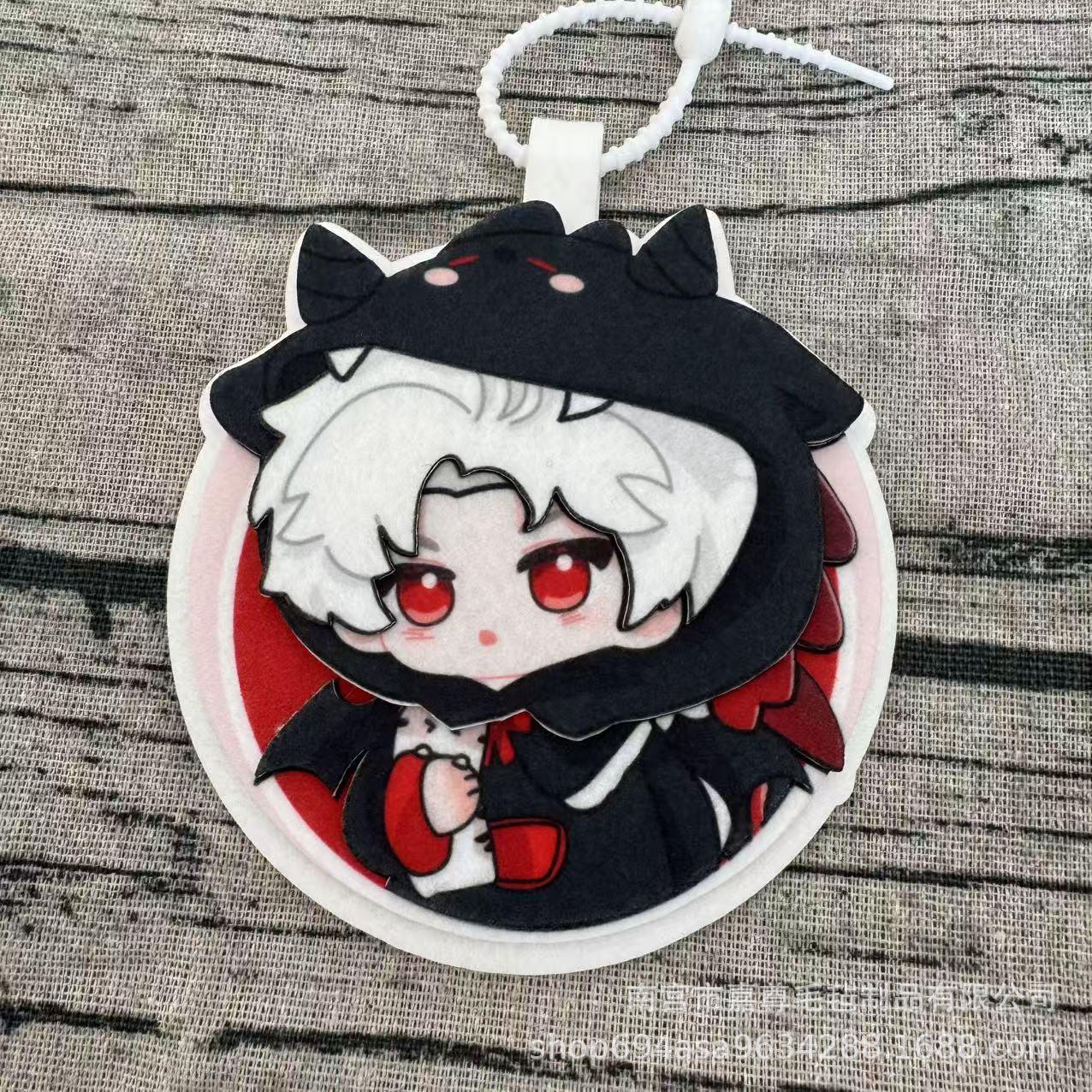 In-Stock Trending Game Keychain: Little Red Book Light and Night Non-Woven Felt Pendant