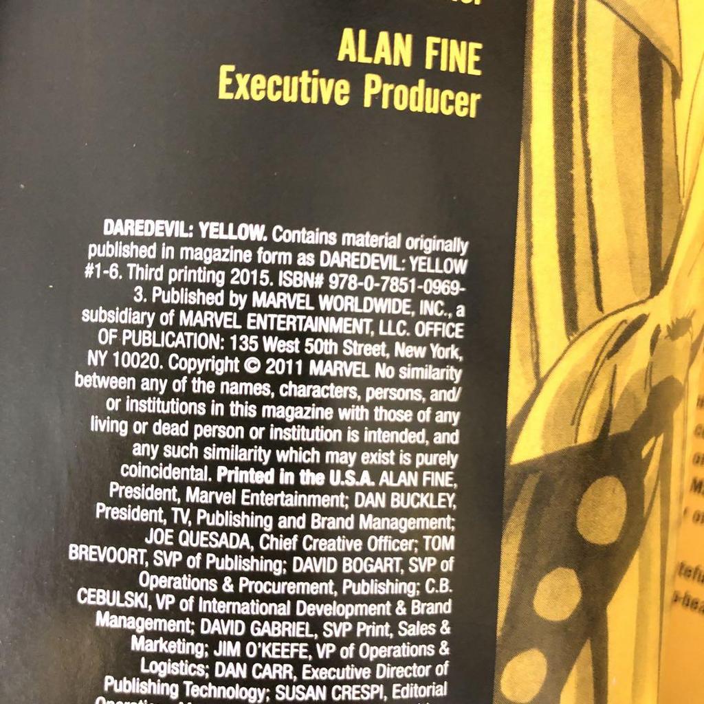 [USED] Daredevil Yellow Jeph Loeb Tim Sale (English Book)