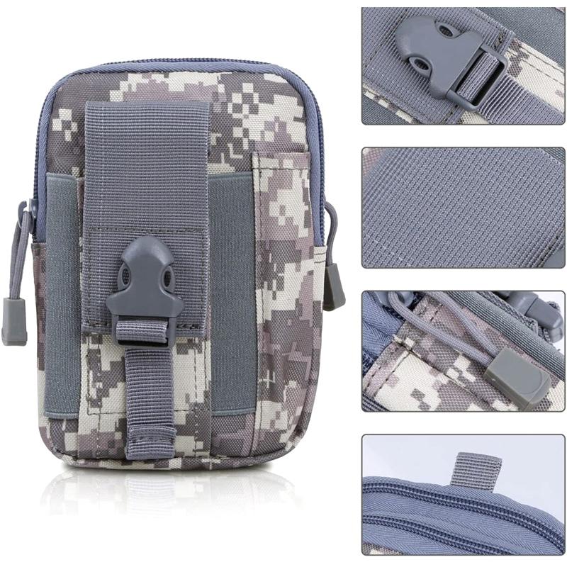 Outdoor Sports Multi-Functional Accessory Bag Large Capacity Mobile Phone Hanging Bag Tactical Waist Pack