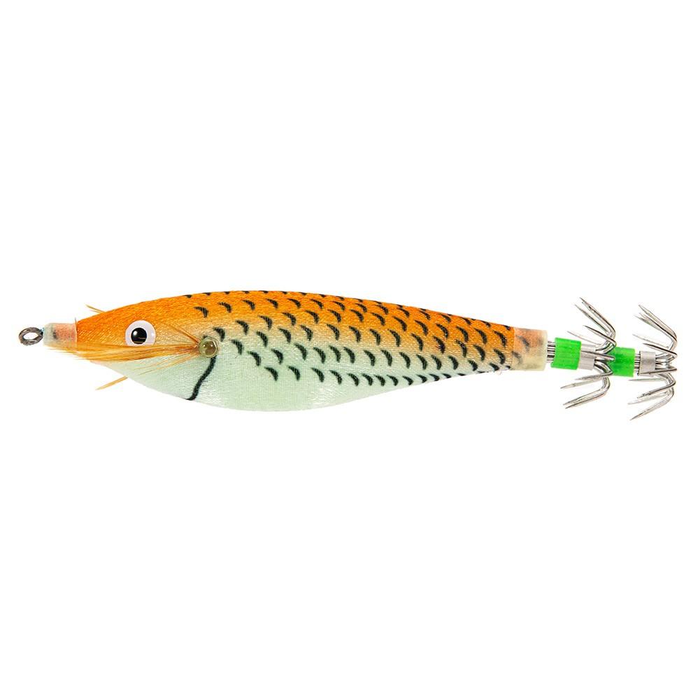 8cm Luminous Wood-Shrimp Lure Squid Hook Jigging Octopus Bait Artificial-Baits C