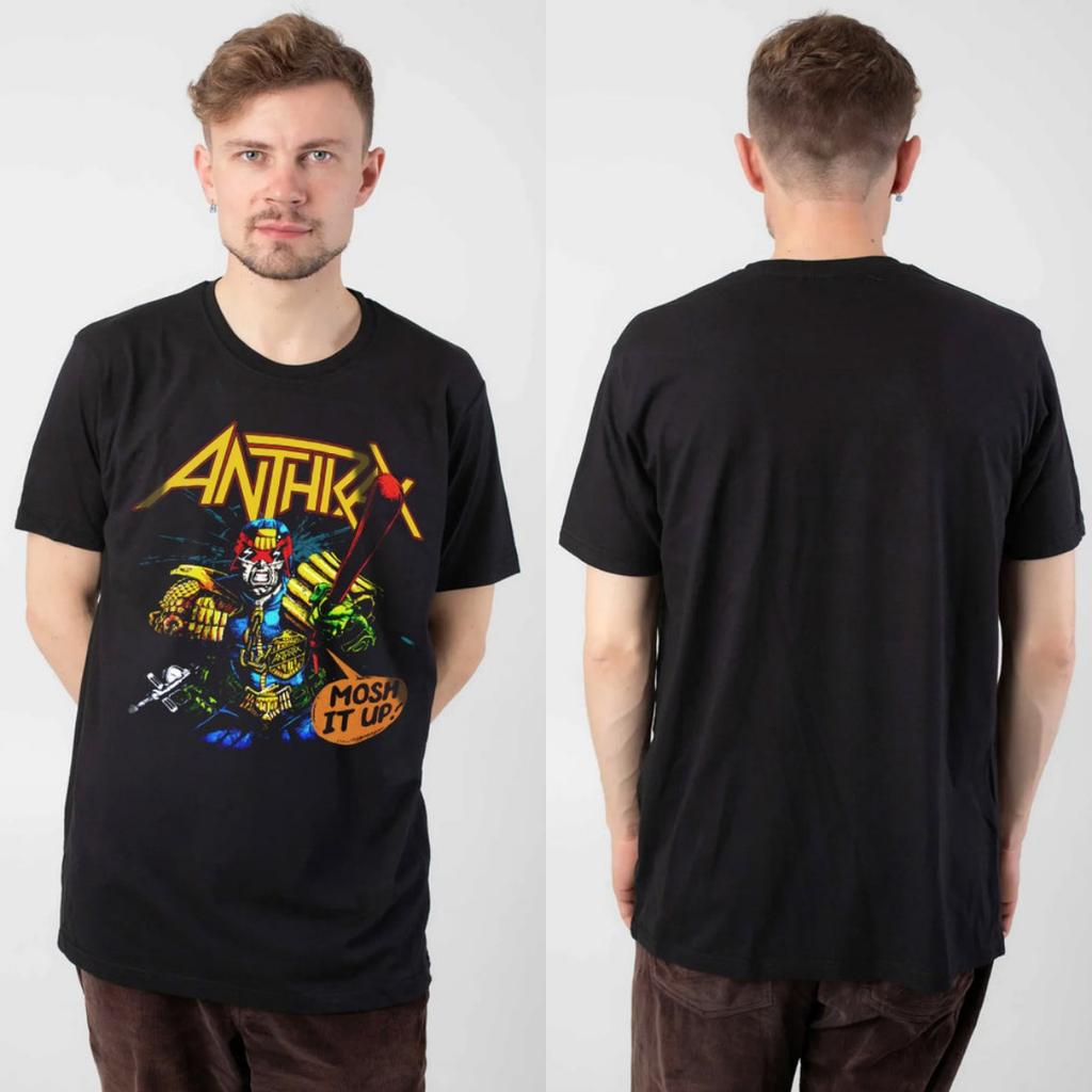 New Anthrax Graphic Cotton Tshirt Unisex Summer Short Sleeve Fashion Brand Tee Luxury Casual Vintage Tee
