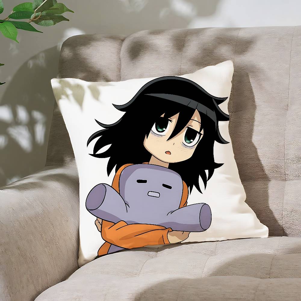 Cute KTomoko KurokiS Pillow Case Throw Pillow Cover Nordic Vintage Style Cushion Covers Home Living Room Sofa Couch Seat
