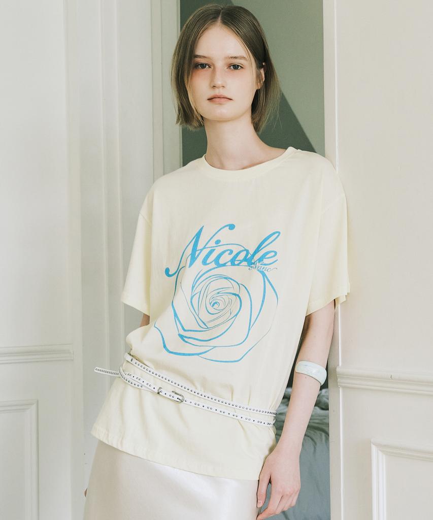 Nigaennikol Nicole Rose Sleeve Top_Yellow Blue