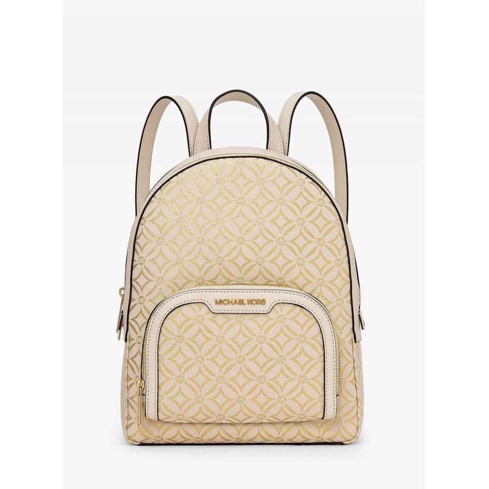 

Michael Kors Jaycee Zip Pocket Backpack Medium 35f4g8tb2j8236 Pale Gold Multi F