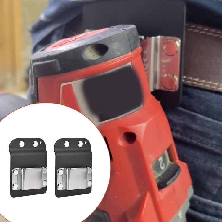 2pc Industrial Grade Hammers Drill Holders Carbon Steel Construction Workshop Garage Tool Wall Mount System