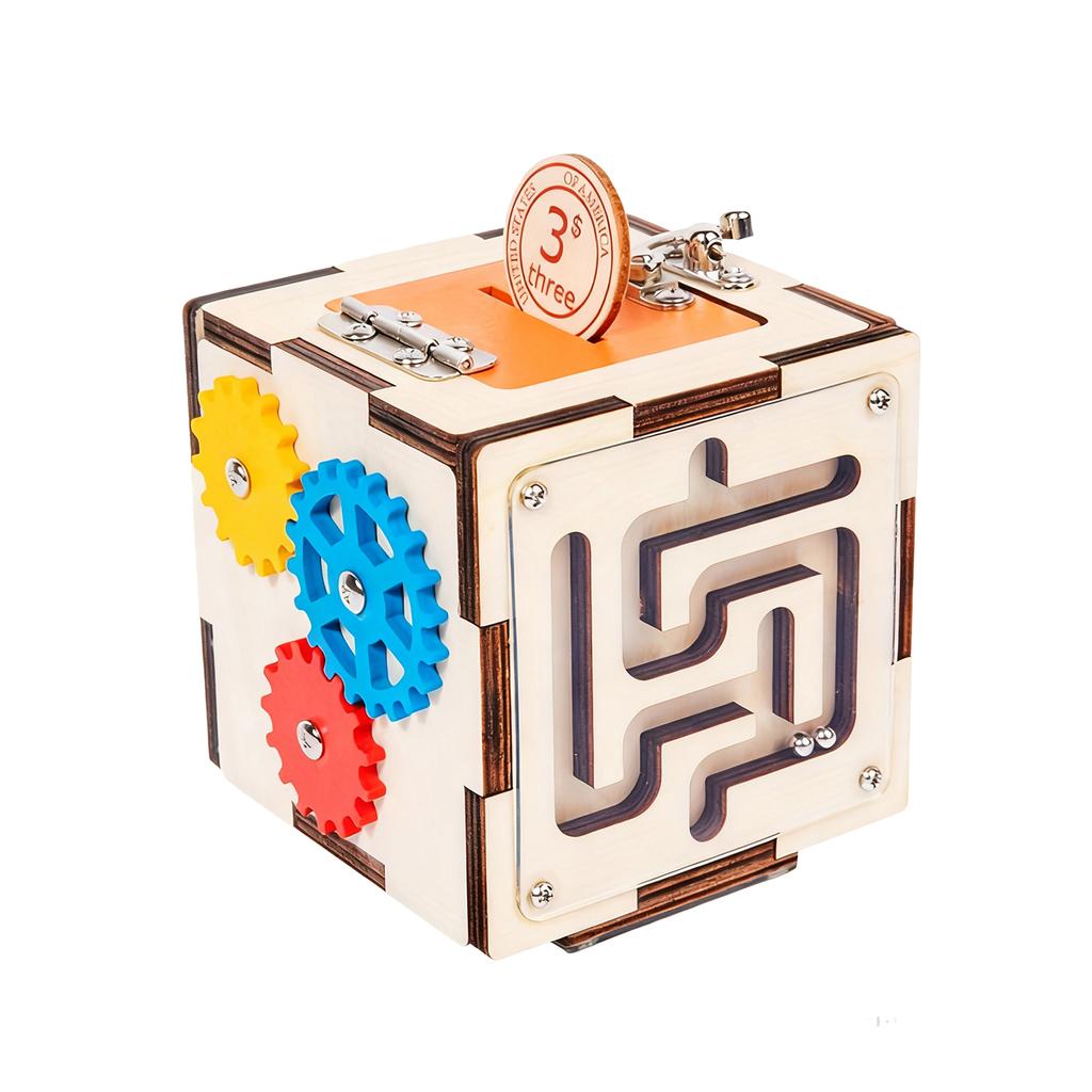Multi Functional Busy Box, Busy Toy, Train Children's Hand Eye Coordination, Early Education Educational Toys