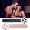 Faux Leather Pat Kitten Paw Design Fine Sewing Comfortable Grip Imitation Leather Racket Couple Adult Products