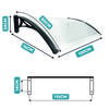 Canopy over the entrance door, balcony window, air conditioning, brown 120x80
