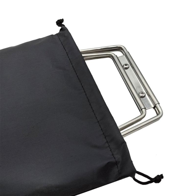 Camping Foldable Metal Stand Portable Metal Luggage Rack Ice Box Holder Coolers Stand for Outdoor Picnics Fishing