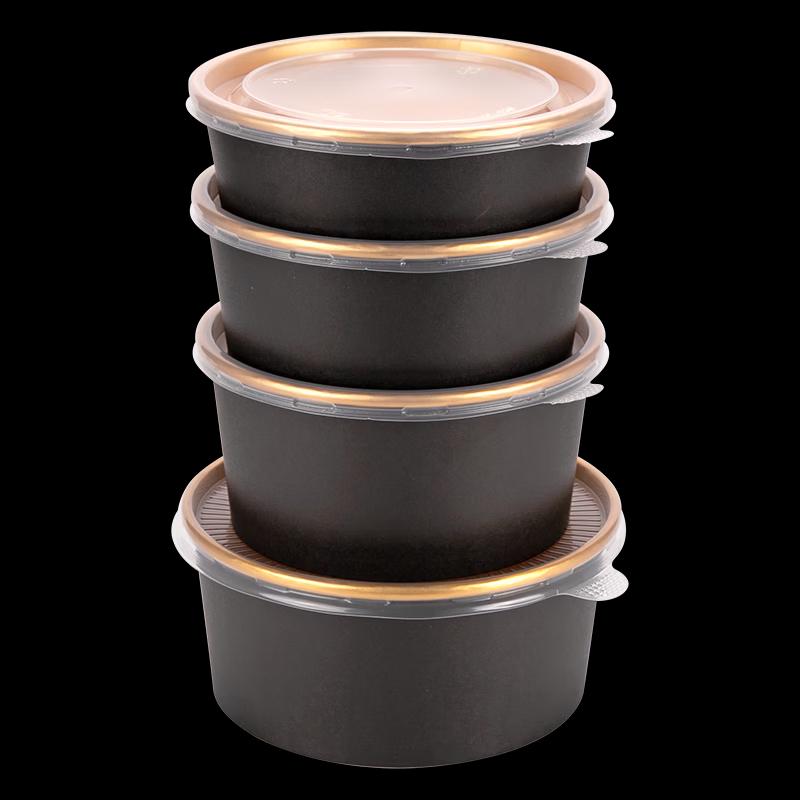 Disposable Paper Takeout Bowls with Lids