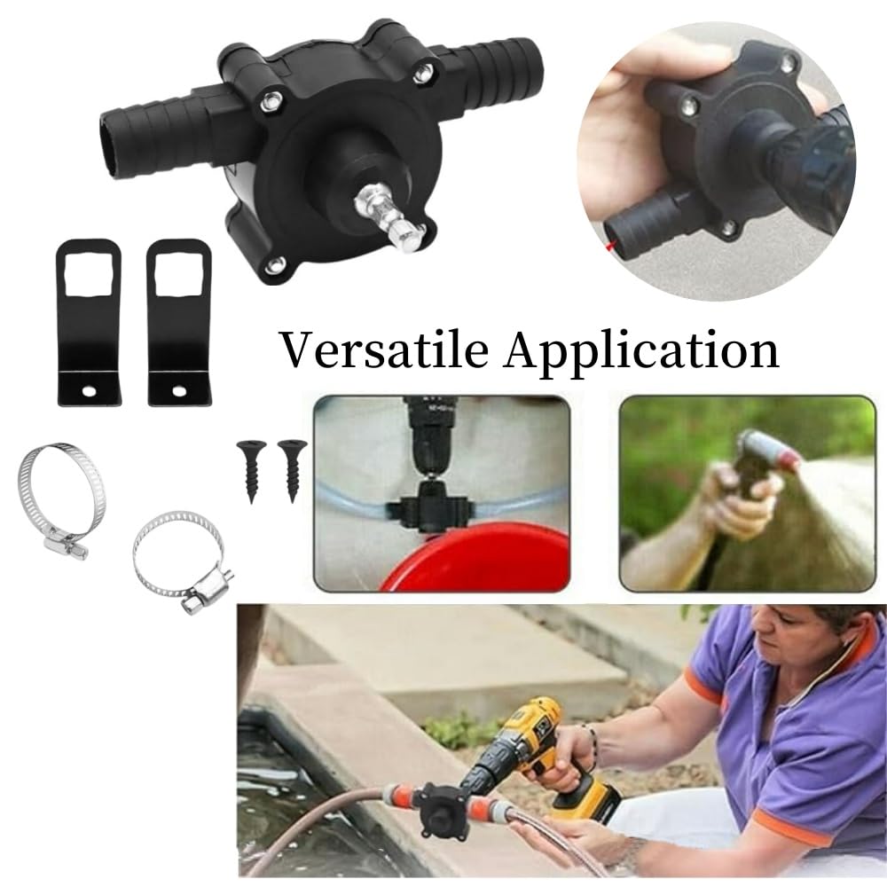 Portable Electric Drill Pump, Mini Hand Drill Electric Pump, Diesel Liquid