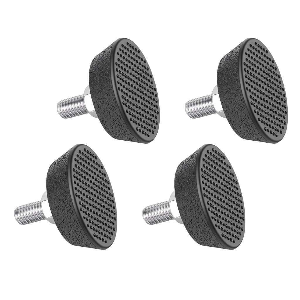 4PCS Furniture Levelers Screw in Leveling Feet with Non Slip Rubber Pad for Dining Table Chair Sofa Fitness Equipment