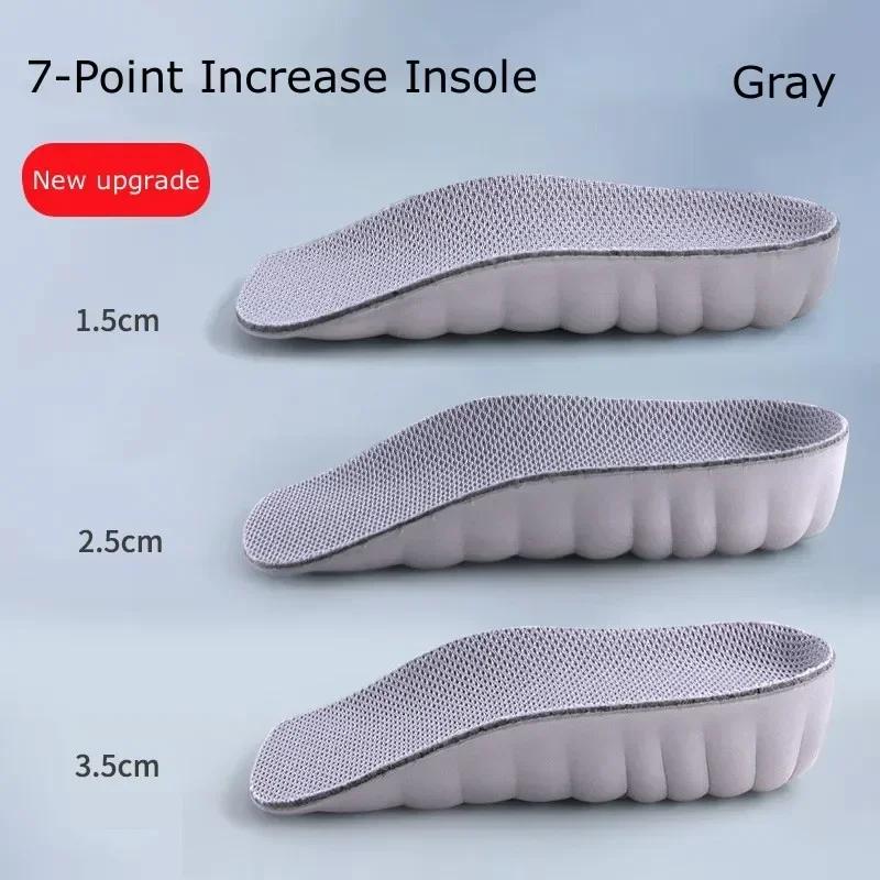 

2 шт. Полуневидимые увеличивающие рост стельки для обуви, вставка под пятку, спортивная подушка, увеличение роста, ЭВА, пена с памятью, подъем пятки 1,5/2,5/3,5 см Height 1.5cm