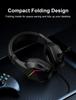 2.4G Bluetooth Luminous Gaming Headset with USB Wireless Transmitter - Low Latency Esports Audio.